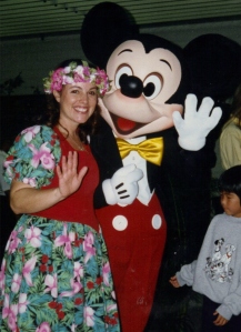 Mickey Mouse visits the Hawaiian Islands and I was the event coordinator at Hilo Shopping Center, MC for the show