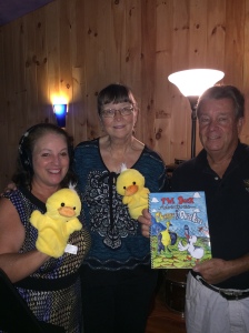 Recording voices for Donna Watkin's Duck Adventures of Cheese and Quackers 